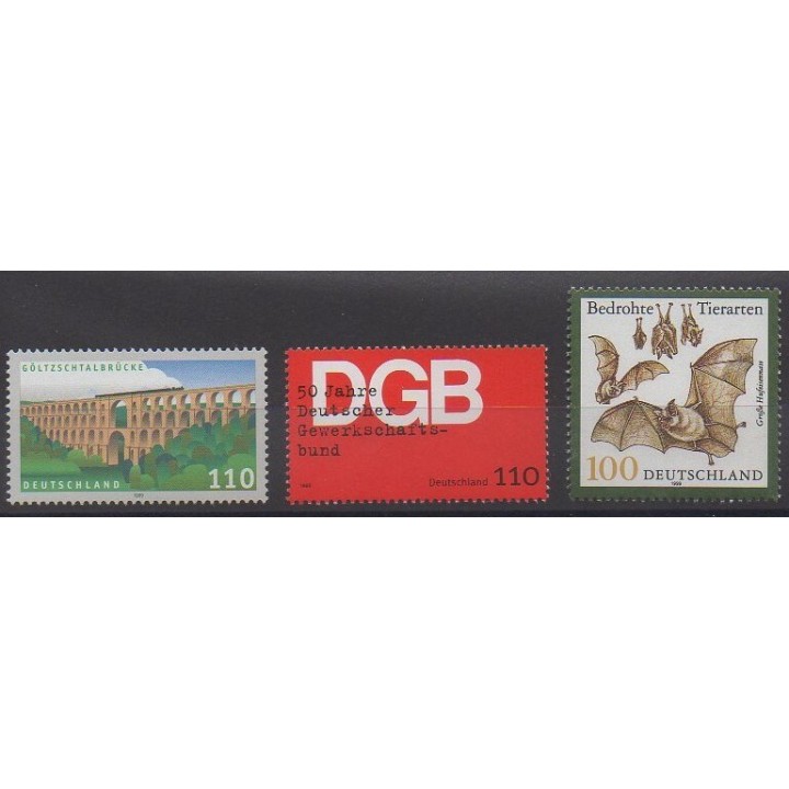 Buy this set of stamps of Germany of the year 1999 (Nb 1914/1916).