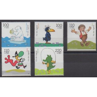 Acheter cette série de timbres d'Allemagne de l'année 1999 (No 1887/1891).