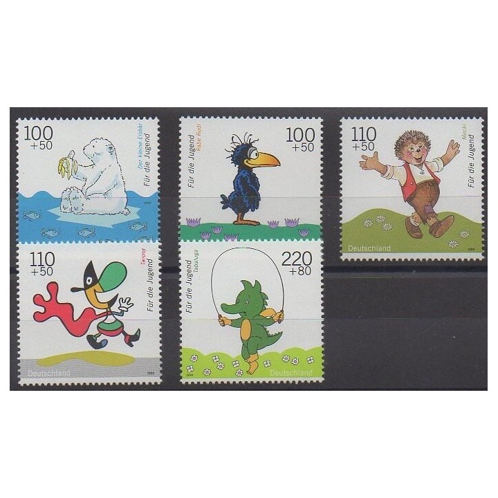 Buy this set of stamps of Germany of the year 1999 (Nb 1887/1891).