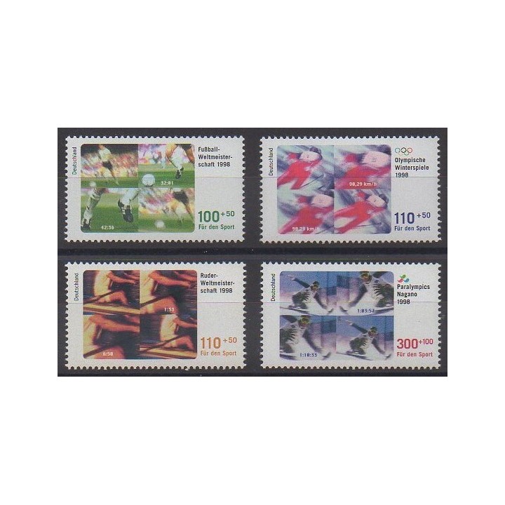 Buy this set of stamps of Germany of the year 1998 (Nb 1800/1803).