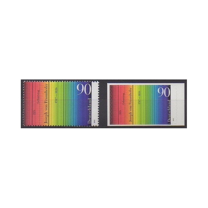 Acheter cette série de timbres d'Allemagne de l'année 2012 (No 2731 et 2759).