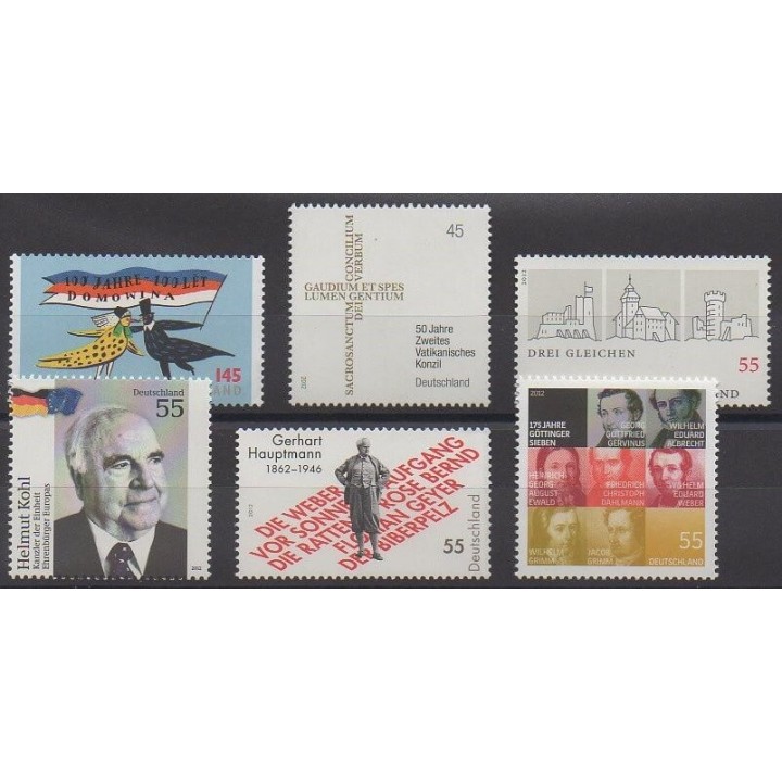 Buy this set of stamps of Germany of the year 2012 (Nb 2782/2787).