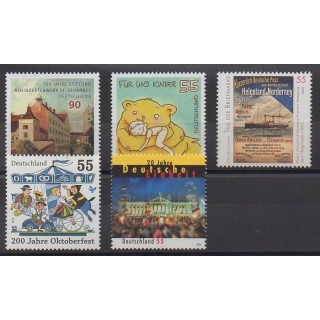 Buy this set of stamps of Germany of the year 2010 (Nb 2642/2646).
