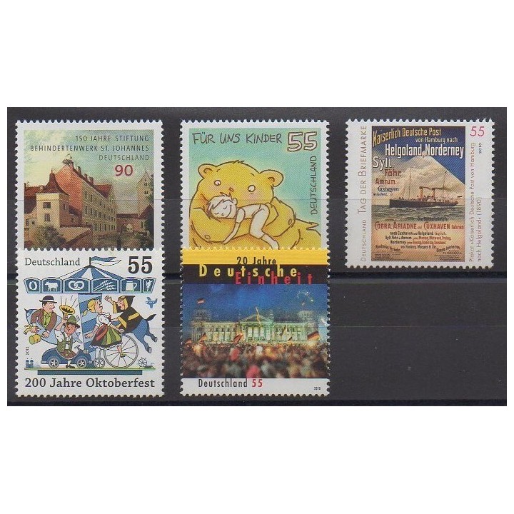 Buy this set of stamps of Germany of the year 2010 (Nb 2642/2646).