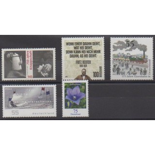 Acheter cette série de timbres d'Allemagne de l'année 2010 (No 2656/2660).