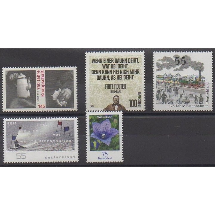Acheter cette série de timbres d'Allemagne de l'année 2010 (No 2656/2660).
