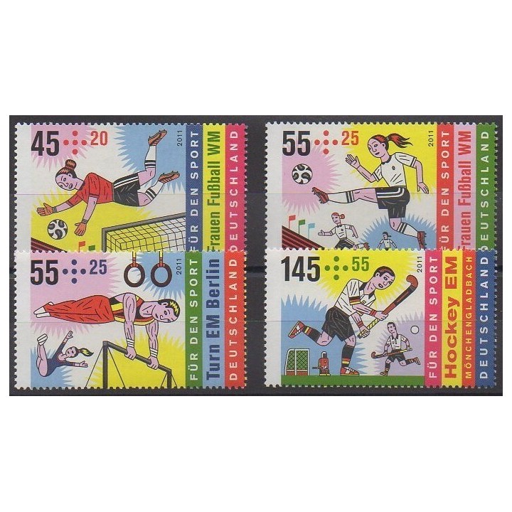 Acheter cette série de timbres d'Allemagne de l'année 2011 (No 2682/2685).