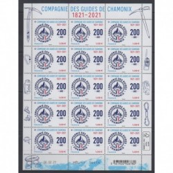 France - Feuillets de France - 2021 - No F24 - Guides de Chamonix