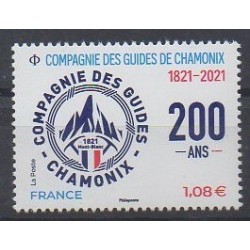 France - Poste - 2021 - No 5490 - Guides de Chamonix