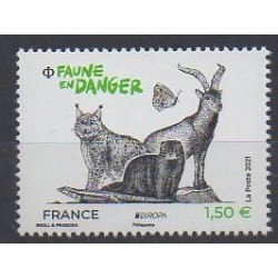 France - Poste - 2021 - Nb 5489 - Endangered species - WWF - Europa
