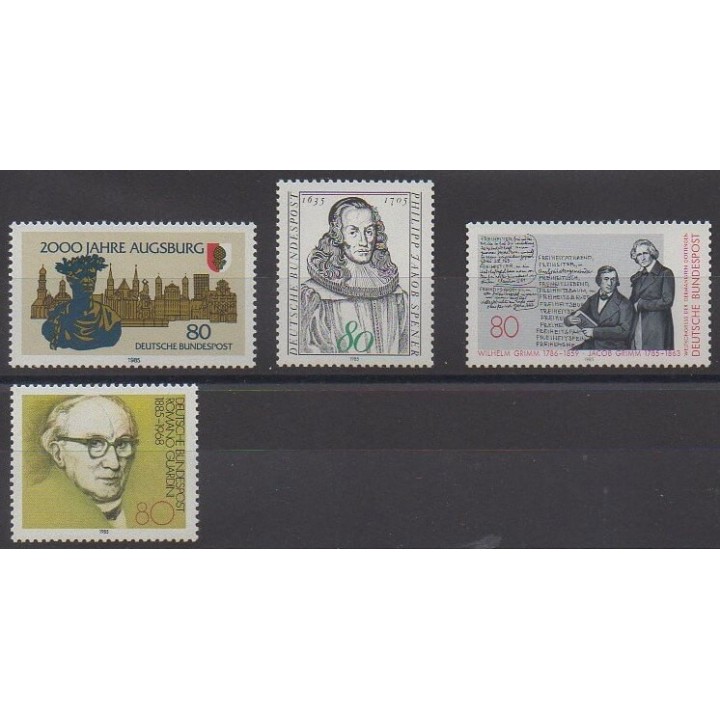 Acheter cette série de timbres de l'Allemagne occidentale (RFA) de l'année 1985 (No 1066/1069).