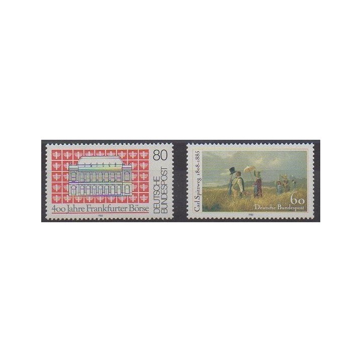 Acheter cette série de timbres de l'Allemagne occidentale (RFA) de l'année 1985 (No 1089/1090).