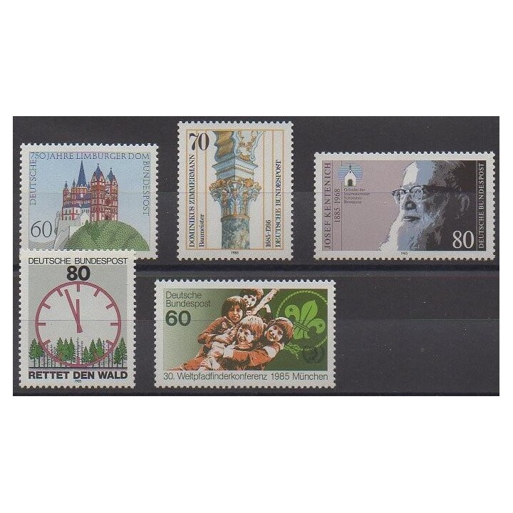 Buy this set of stamps of West Germany (FRG) of the year 1985 (Nb 1082/1086).