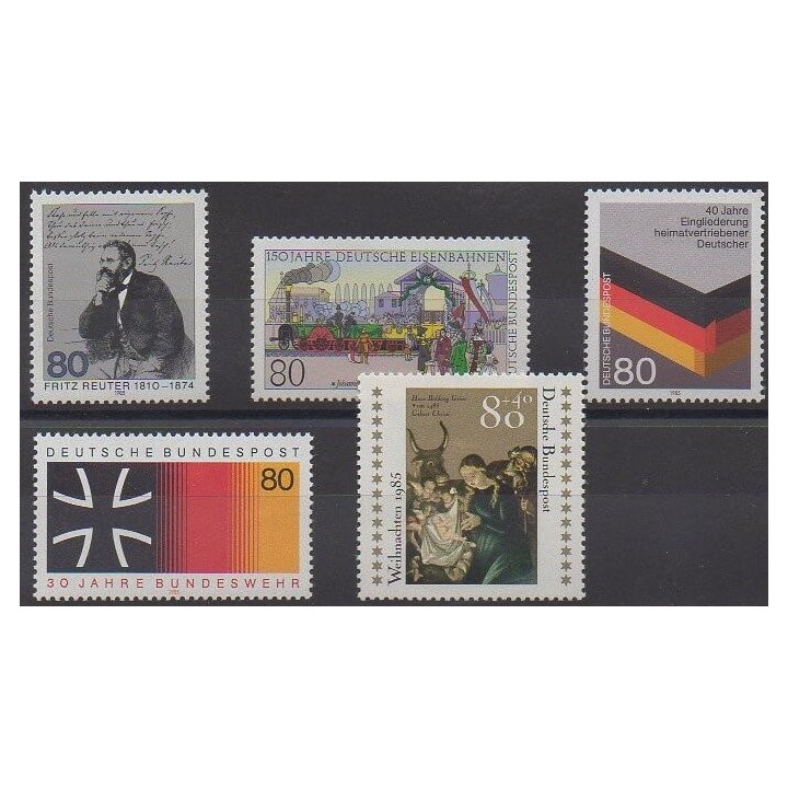 Buy this set of stamps of West Germany (FRG) of the year 1985 (Nb 1095/1099).