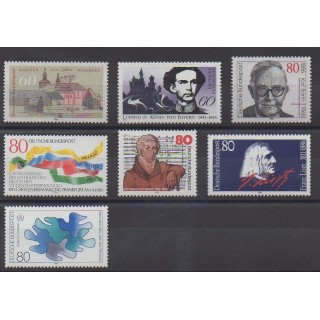 Buy this set of stamps of West Germany (FRG) of the year 1986 (Nb 1112/1118).