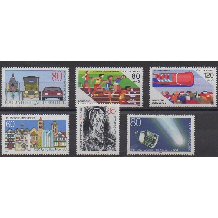 Buy this set of stamps of West Germany (FRG) of the year 1986 (Nb 1100/1105).