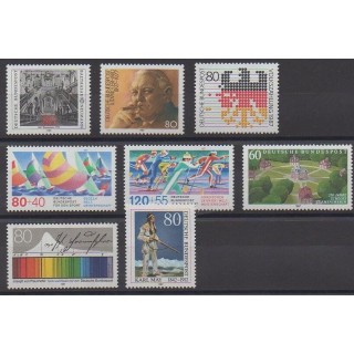 Acheter cette série de timbres de l'Allemagne occidentale (RFA) de l'année 1987 (No 1139/1146).