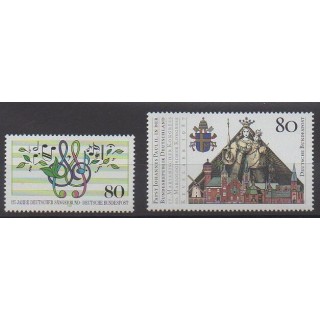Acheter cette série de timbres de l'Allemagne occidentale (RFA) de l'année 1987 (No 1151/1152).