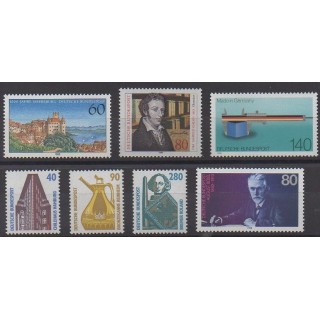 Acheter cette série de timbres de l'Allemagne occidentale (RFA) de l'année 1988 (No 1208/1214).