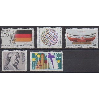 Buy this set of stamps of West Germany (FRG) of the year 1990 (Nb 1295/1299).