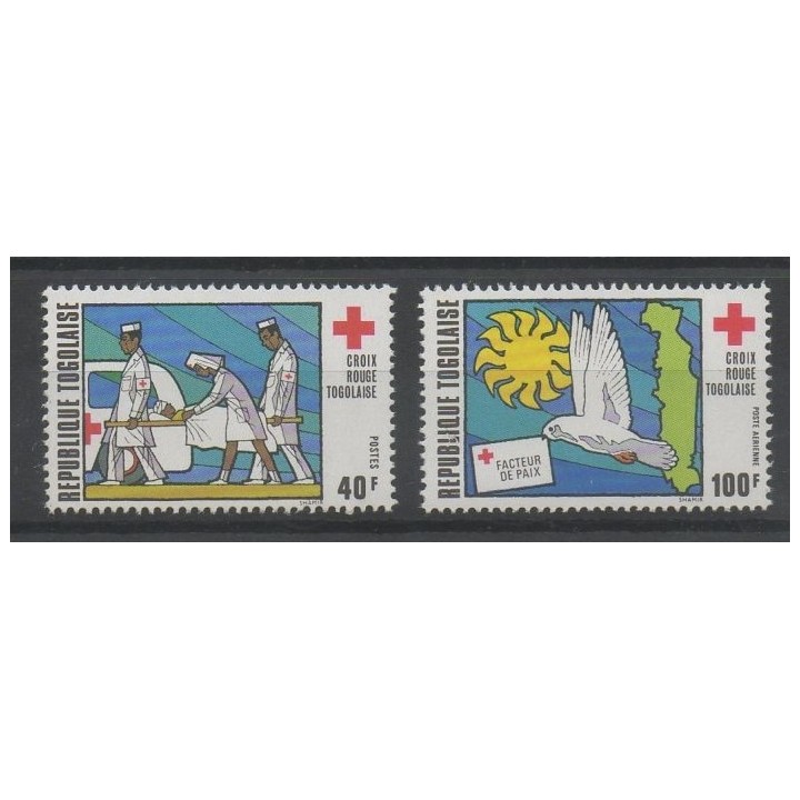 Timbres - santé ou croix-rouge - Togo - 1973- No 775 - PA 202