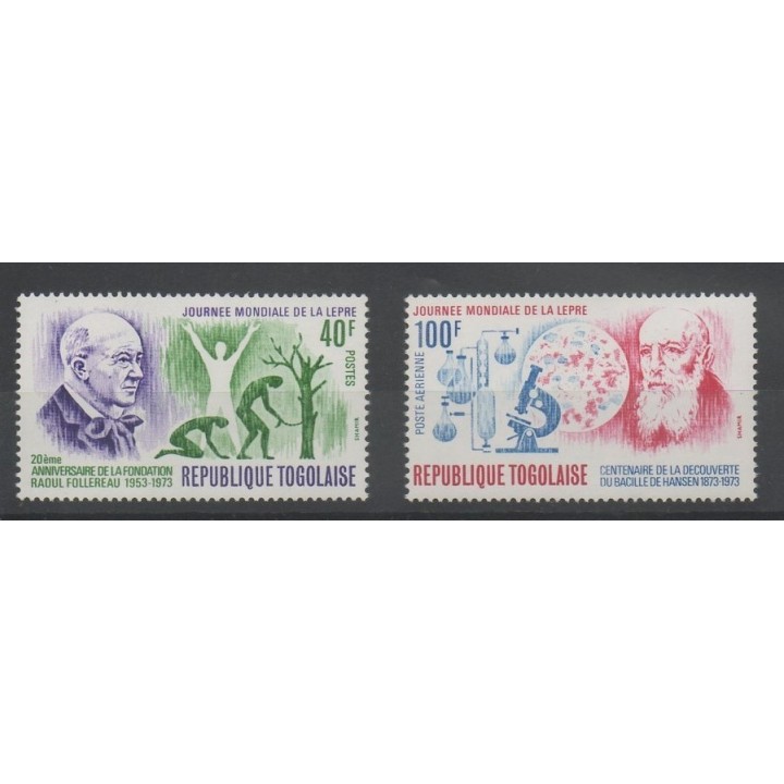 Timbres - santé ou croix-rouge - Togo - 1973- No 763 - PA 196