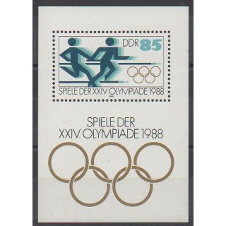 Acheter ce bloc-feuillet d'Allemagne orientale (RDA) de l'année 1988 (No BF93).