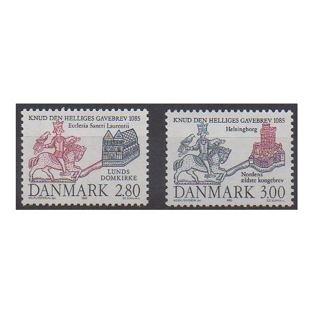 Denmark - 1985 - Nb 841/842 - Various Historics Themes