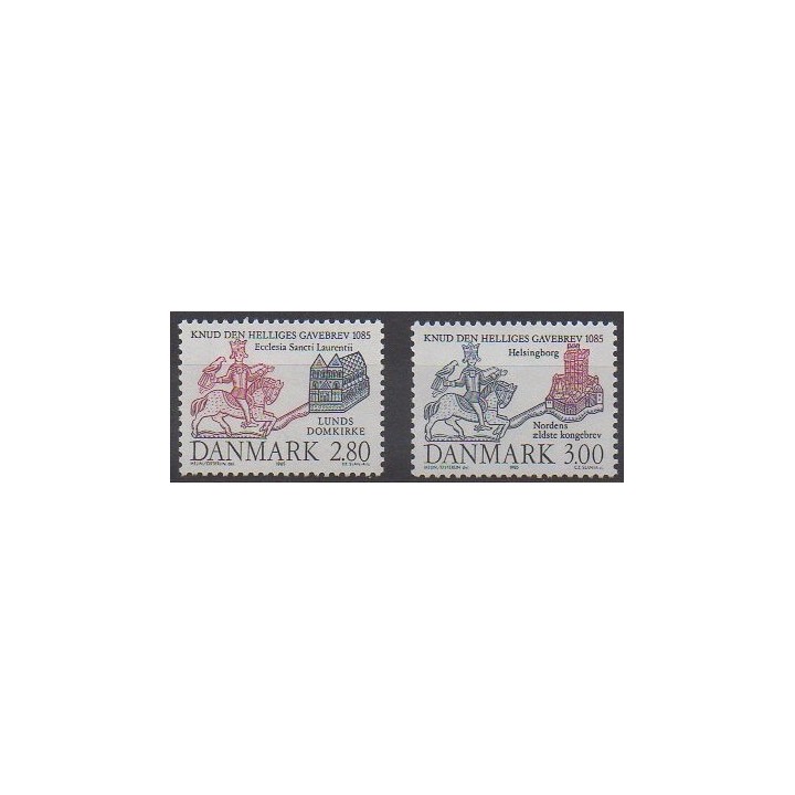 Acheter cette série de timbres du Danemark de l'année 1985 (No 841/842).