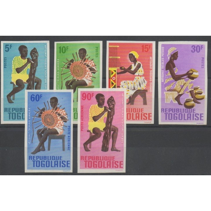 Timbres - art divers - Togo - 1966- No 495/498 ND - PA57/PA58 ND