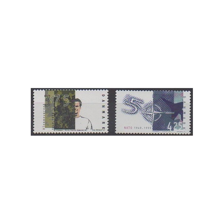 Acheter cette série de timbres du Danemark de l'année 1999 (No 1212/1213).