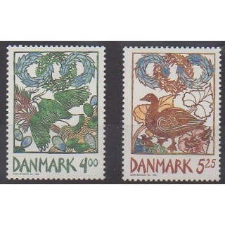 Acheter cette série de timbres du Danemark de l'année 1999 (No 1210/1211).