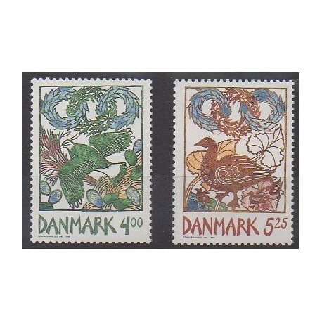 Denmark - 1999 - Nb 1210/1211 - Birds