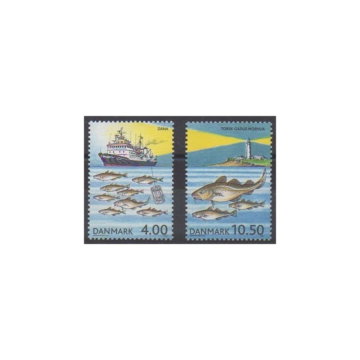 Acheter cette série de timbres du Danemark de l'année 2002 (No 1319/1320).