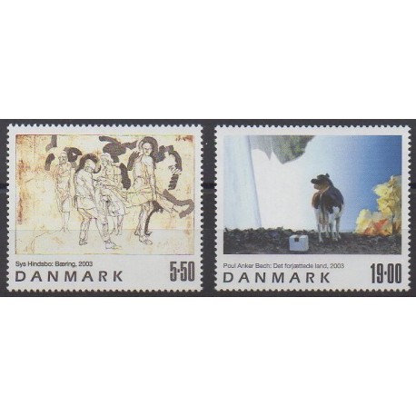 Danemark - 2003 - No 1351/1352 - Peinture