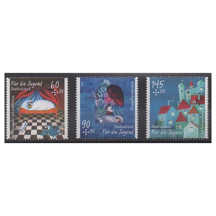 Acheter cette série de timbres d'Allemagne de l'année 2014 (No 2912/2914).
