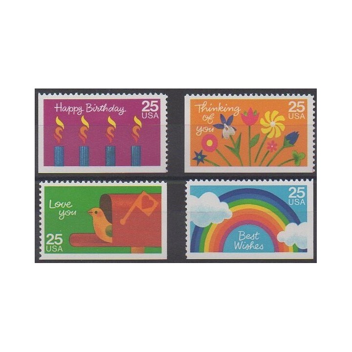 Acheter cette série de timbres des États-Unis de l'année 1988 (No 1841/1844).