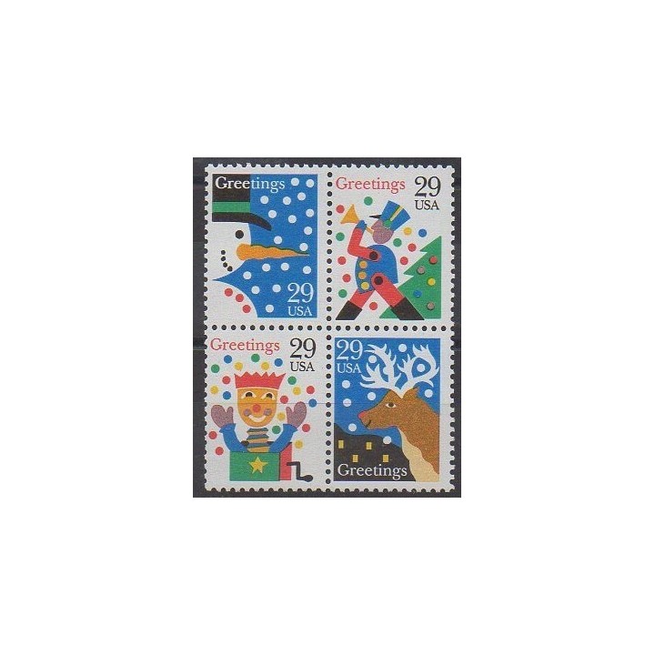 Acheter cette série de timbres des États-Unis de l'année 1993 (No 2194/2197).
