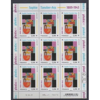 Acheter ce feuillet de France de l'année 2021 (No F29 - Sophie Taeuber-Arp).