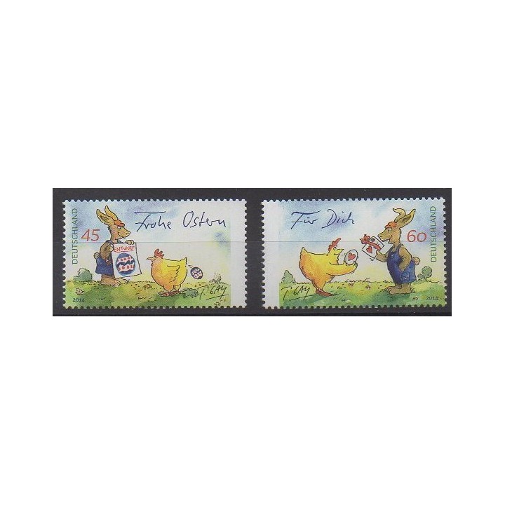 Acheter cette série de timbres d'Allemagne de l'année 2014 (No 2884/2885).