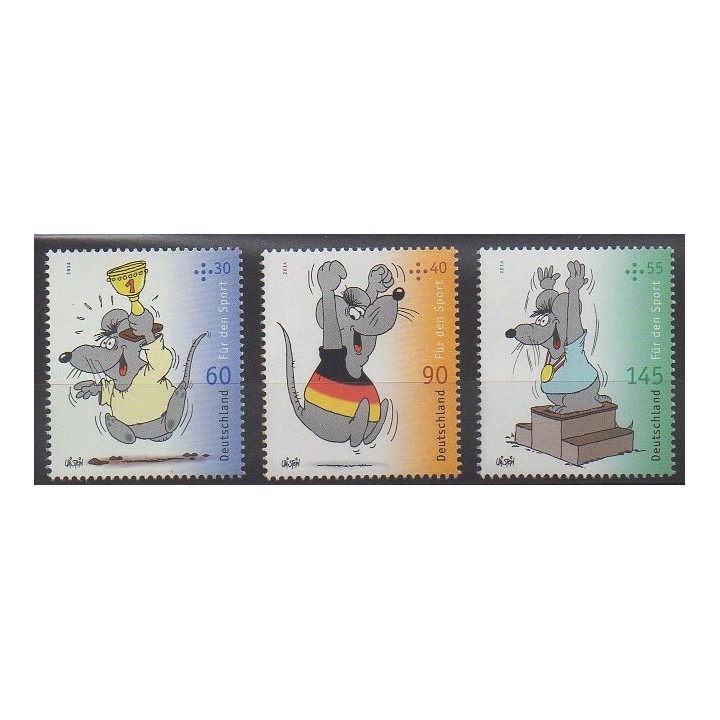Acheter cette série de timbres d'Allemagne de l'année 2014 (No 2895/2897).