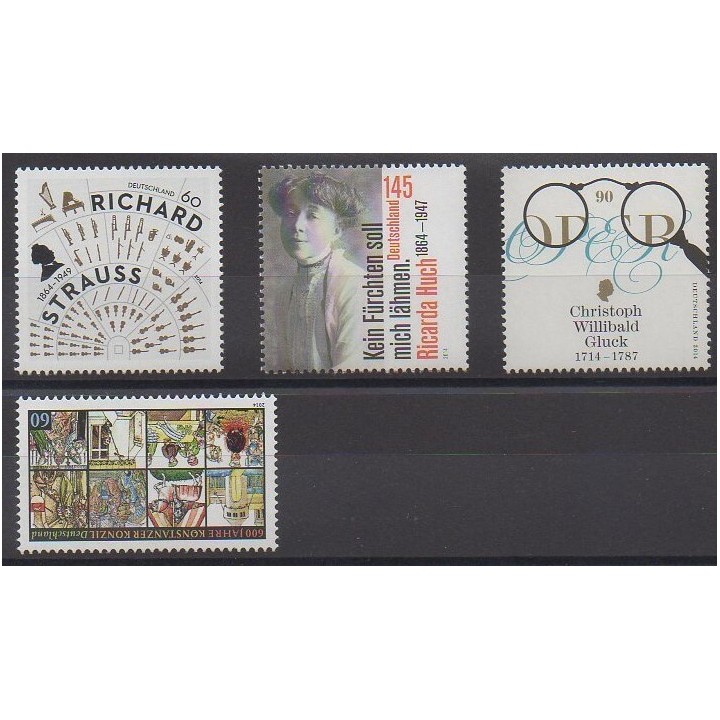 Acheter cette série de timbres d'Allemagne de l'année 2014 (No 2904/2907).