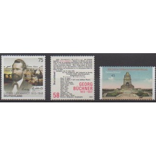 Acheter cette série de timbres d'Allemagne de l'année 2013 (No 2853/2855).