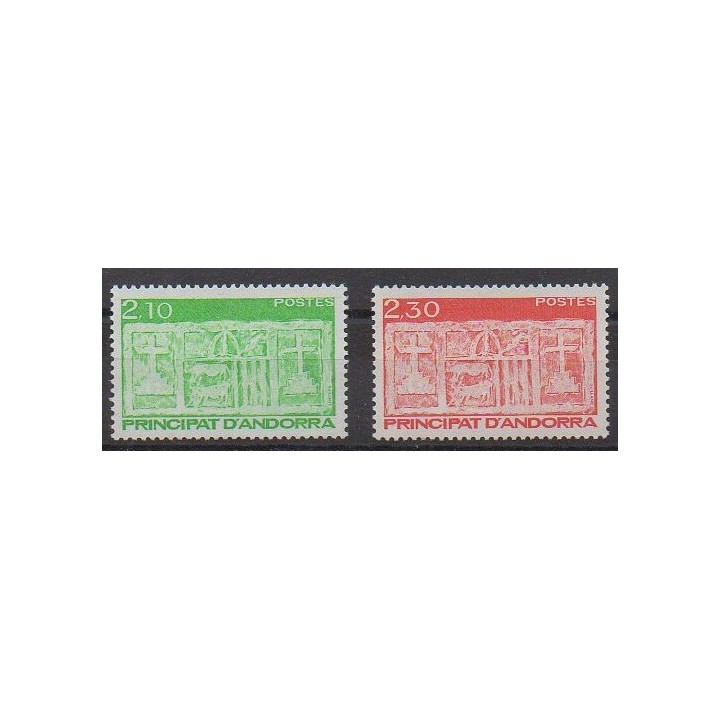 Buy this set of stamps of French Andorra of the year 1990 (Nb 390/391).