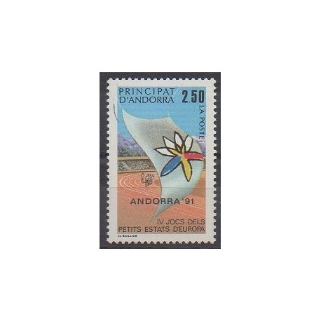 French Andorra - 1991 - Nb 401 - Various sports