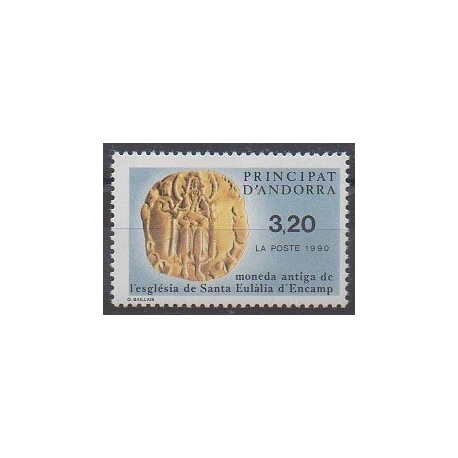 Andorre - 1990 - No 397 - Monnaies, billets ou médailles