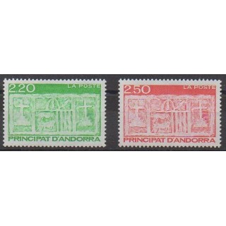 Buy this set of stamps of French Andorra of the year 1991 (Nb 410/411).
