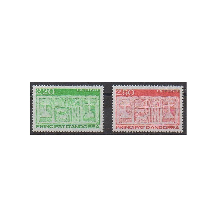 Acheter cette série de timbres d'Andorre français de l'année 1991 (No 410/411).