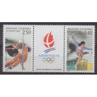 Acheter ce timbre d'Andorre français de l'année 1992 (No 414A).