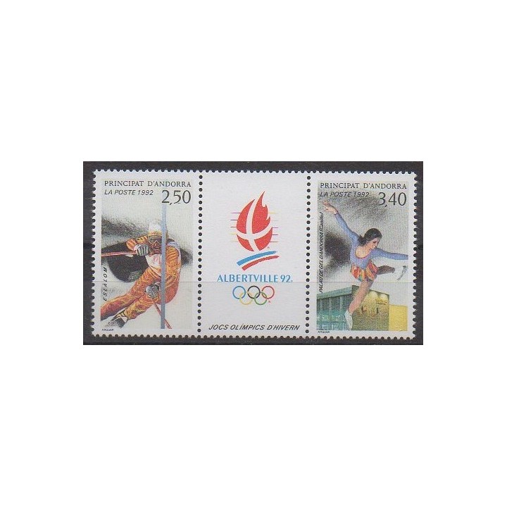 Acheter ce timbre d'Andorre français de l'année 1992 (No 414A).